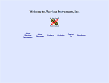 Tablet Screenshot of harrisoninstruments.com